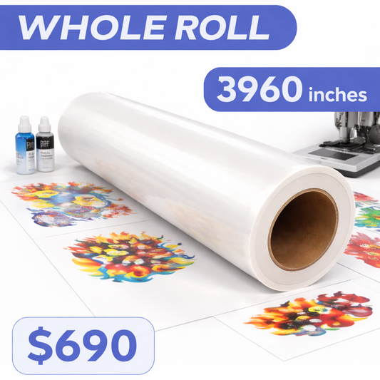 Whole Roll & Half Roll DTF Transfer Film Printing