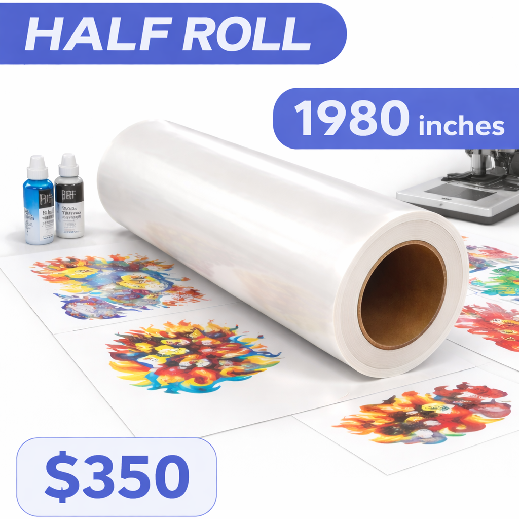 Whole Roll & Half Roll DTF Transfer Film Printing