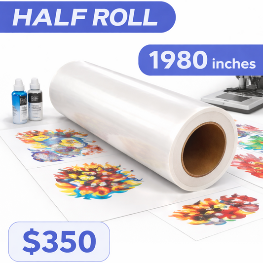 Whole Roll & Half Roll DTF Transfer Film Printing