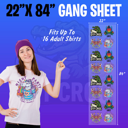 Build DTF Transfers Gang Sheet