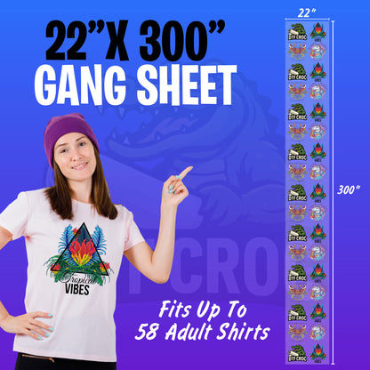 Build DTF Transfers Gang Sheet